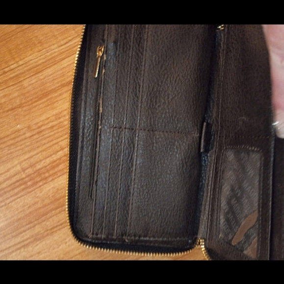 Steve Madden Leopard Print Zip Around Wallet Wristlet 8"X 5" - Picture 5 of 10